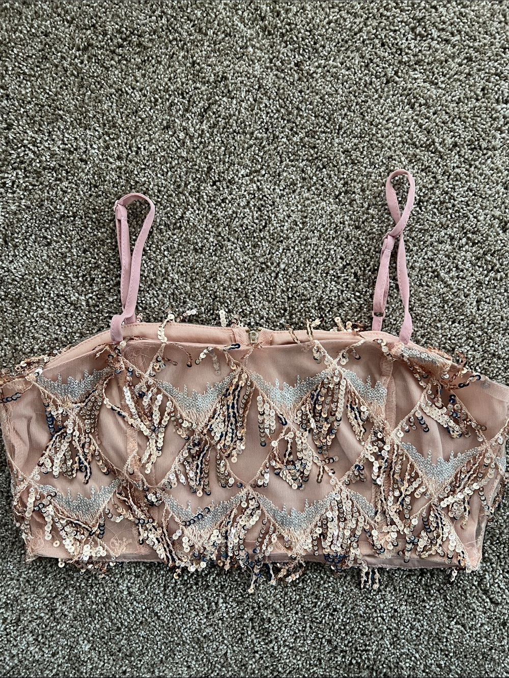 Nasty Gal Collection sequence bandeau crop top